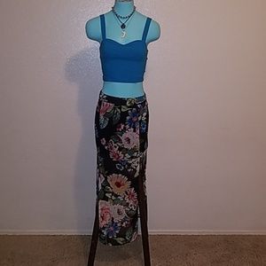 Floral maxi skirt